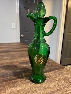 Avon Nile Green Bath Urn Bottle with Label